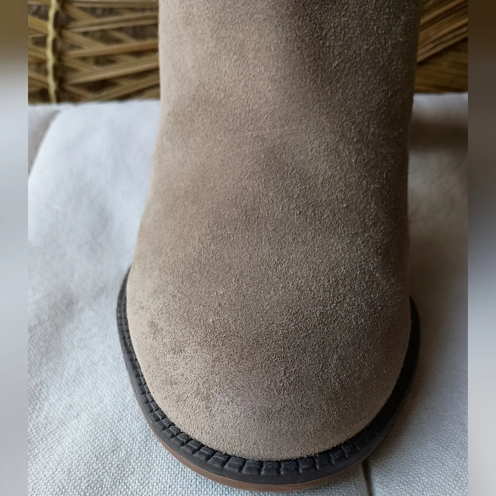 Franco Sarto Women’s Taupe Over-the-Knee Suede Leather Boots_10